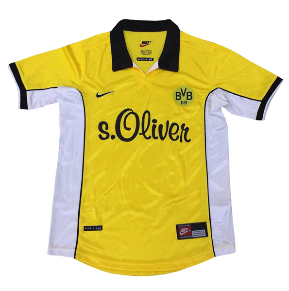 1998 Borussia Dortmund Retro Home Kit Soccer Jersey